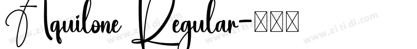 Aquilone Regular字体转换